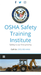 Mobile Screenshot of oshasafetytraininginstitute.com