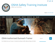 Tablet Screenshot of oshasafetytraininginstitute.com